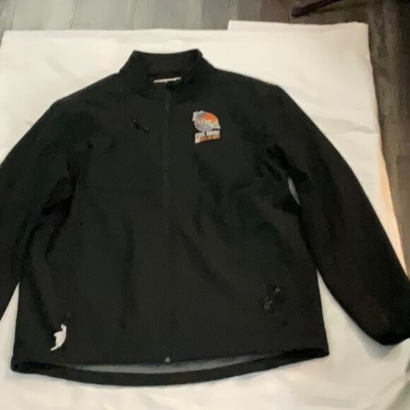 Clique Black Zip Up Jacket L NEW No Tag Home Depot Miami Trucker Bikercore FDC - Picture 4 of 12